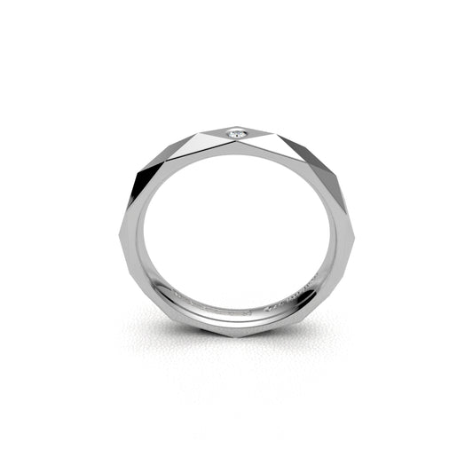 ADARTZA WEDDING RINGS 18K WHITE GOLD - MARCVS JOYEROS