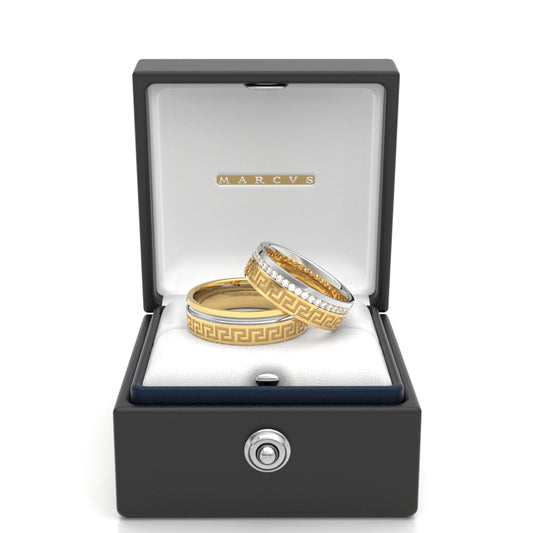 MOUNE WEDDING RINGS 18K YELLOW GOLD - MARCVS JOYEROS