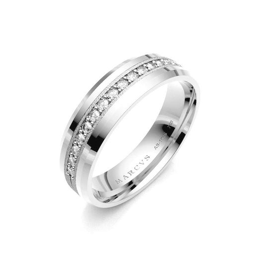 DIONE WEDDING RINGS 18K WHITE GOLD - MARCVS JOYEROS