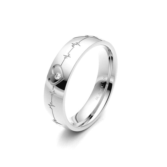 EROS WEDDING RINGS 18K WHITE GOLD - MARCVS JOYEROS