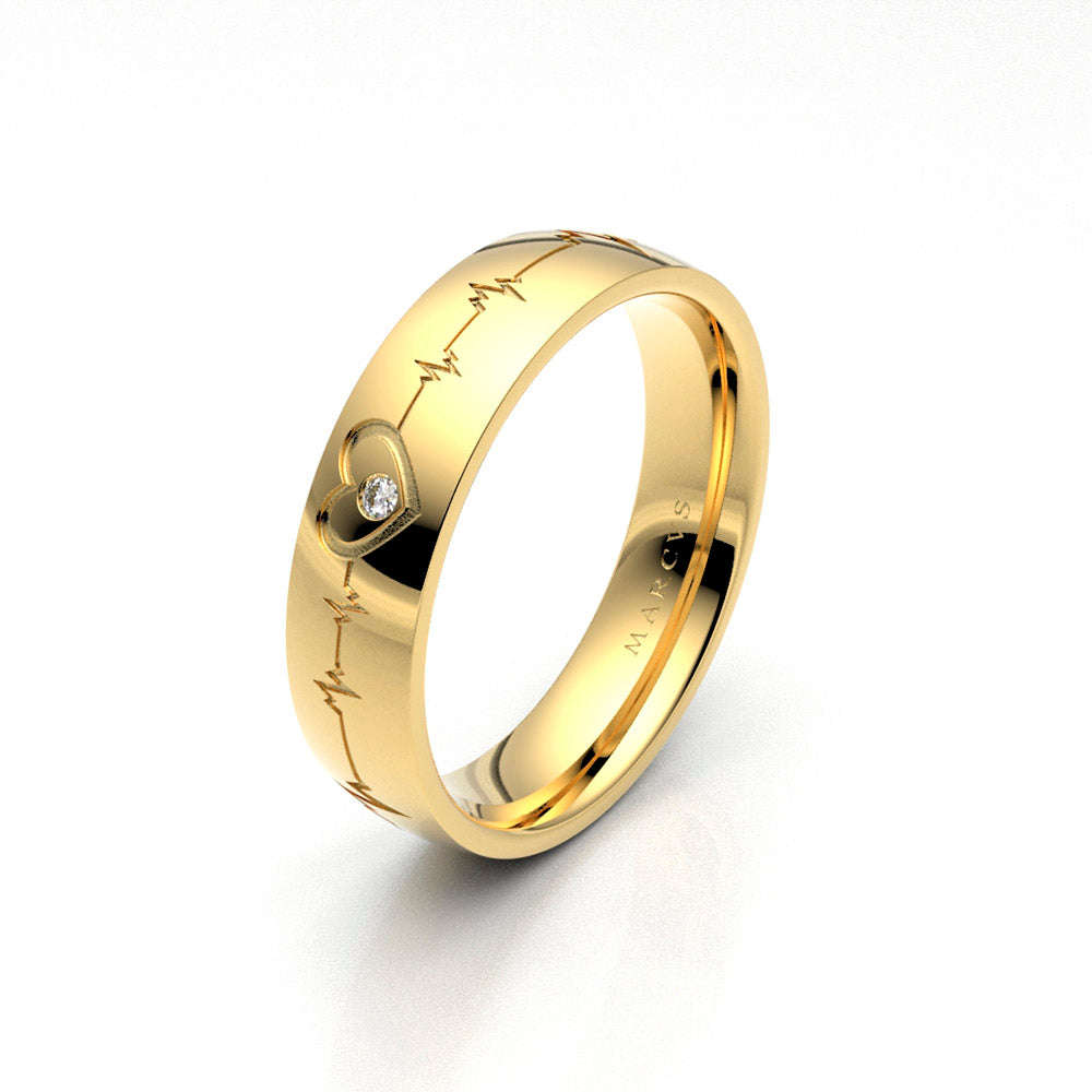 EROS WEDDING RINGS 18K YELLOW GOLD - MARCVS JOYEROS