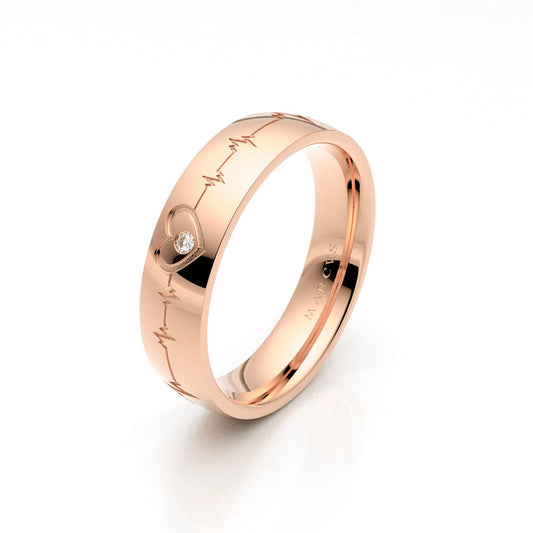 EROS WEDDING RINGS 18K ROSE GOLD - MARCVS JOYEROS