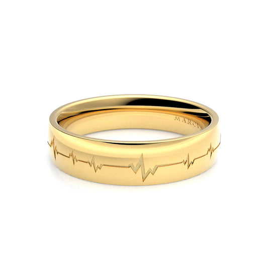 EROS WEDDING RINGS 18K YELLOW GOLD - MARCVS JOYEROS