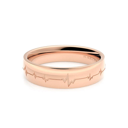 EROS WEDDING RINGS 18K ROSE GOLD - MARCVS JOYEROS