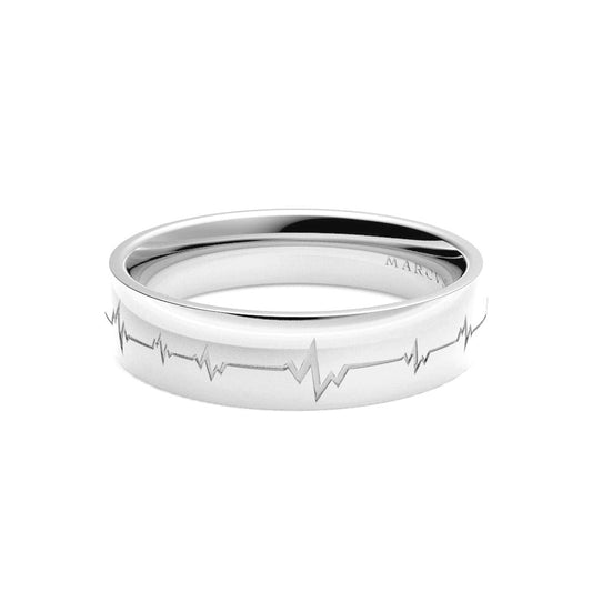 EROS WEDDING RINGS 18K WHITE GOLD - MARCVS JOYEROS