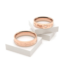 EROS WEDDING RINGS 18K ROSE GOLD - MARCVS JOYEROS EROS WEDDING RINGS 18K ROSE GOLD - MARCVS JOYEROS