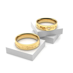 EROS WEDDING RINGS 18K YELLOW GOLD - MARCVS JOYEROS EROS WEDDING RINGS 18K YELLOW GOLD - MARCVS JOYEROS