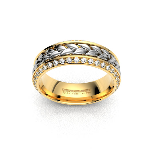 BERENICE WEDDING RINGS 18K YELLOW GOLD - MARCVS JOYEROS