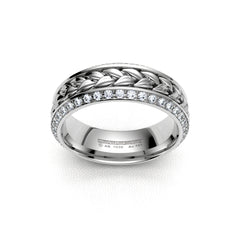 BERENICE WEDDING RINGS 18K WHITE GOLD - MARCVS JOYEROS BERENICE WEDDING RINGS 18K WHITE GOLD - MARCVS JOYEROS
