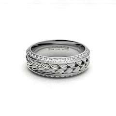 BERENICE WEDDING RINGS 18K WHITE GOLD - MARCVS JOYEROS BERENICE WEDDING RINGS 18K WHITE GOLD - MARCVS JOYEROS