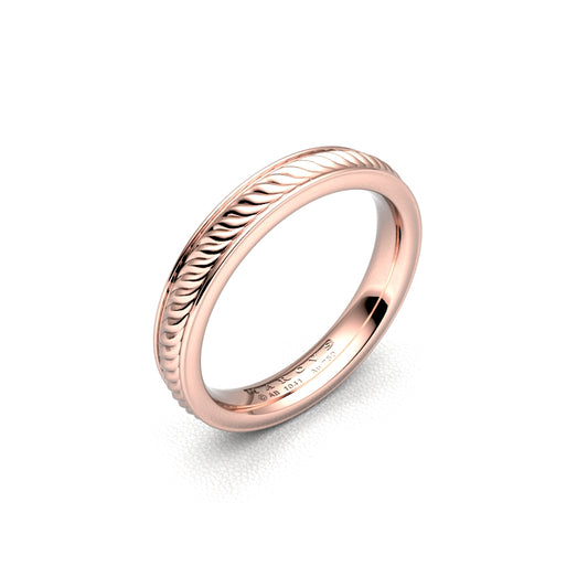 ALIONA WEDDING RINGS 18K ROSE GOLD - MARCVS JOYEROS