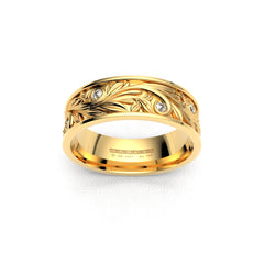 JANE WEDDING RINGS 18K YELLOW GOLD - MARCVS JOYEROS JANE WEDDING RINGS 18K YELLOW GOLD - MARCVS JOYEROS