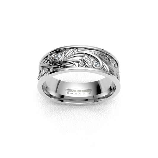 JANE WEDDING RINGS 18K WHITE GOLD - MARCVS JOYEROS