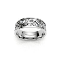 JANE WEDDING RINGS 18K WHITE GOLD - MARCVS JOYEROS JANE WEDDING RINGS 18K WHITE GOLD - MARCVS JOYEROS