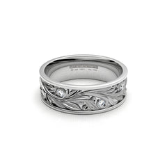 JANE WEDDING RINGS 18K WHITE GOLD - MARCVS JOYEROS JANE WEDDING RINGS 18K WHITE GOLD - MARCVS JOYEROS