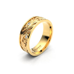 JANE WEDDING RINGS 18K YELLOW GOLD - MARCVS JOYEROS JANE WEDDING RINGS 18K YELLOW GOLD - MARCVS JOYEROS