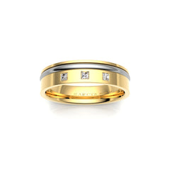JAYDEN WEDDING RINGS 18K YELLOW GOLD - MARCVS JOYEROS JAYDEN WEDDING RINGS 18K YELLOW GOLD - MARCVS JOYEROS