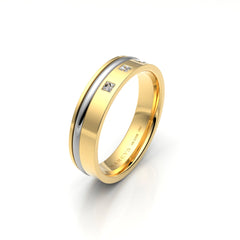 JAYDEN WEDDING RINGS 18K YELLOW GOLD - MARCVS JOYEROS JAYDEN WEDDING RINGS 18K YELLOW GOLD - MARCVS JOYEROS