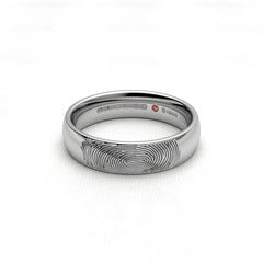 FINGERPRINT WEDDING RINGS 18K WHITE GOLD - MARCVS JOYEROS FINGERPRINT WEDDING RINGS 18K WHITE GOLD - MARCVS JOYEROS