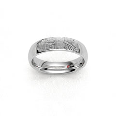 FINGERPRINT WEDDING RINGS 18K WHITE GOLD - MARCVS JOYEROS FINGERPRINT WEDDING RINGS 18K WHITE GOLD - MARCVS JOYEROS