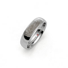 FINGERPRINT WEDDING RINGS 18K WHITE GOLD - MARCVS JOYEROS FINGERPRINT WEDDING RINGS 18K WHITE GOLD - MARCVS JOYEROS