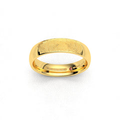 FINGERPRINT WEDDING RINGS 18K YELLOW GOLD - MARCVS JOYEROS FINGERPRINT WEDDING RINGS 18K YELLOW GOLD - MARCVS JOYEROS