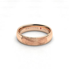 FINGERPRINT WEDDING RINGS 18K ROSE GOLD - MARCVS JOYEROS FINGERPRINT WEDDING RINGS 18K ROSE GOLD - MARCVS JOYEROS