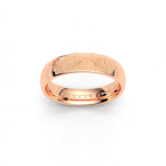 FINGERPRINT WEDDING RINGS 18K ROSE GOLD - MARCVS JOYEROS FINGERPRINT WEDDING RINGS 18K ROSE GOLD - MARCVS JOYEROS