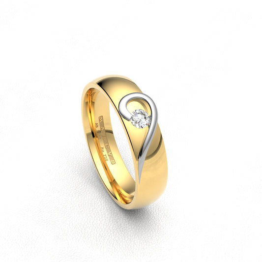 CUORE WEDDING RINGS 18K YELLOW GOLD - MARCVS JOYEROS