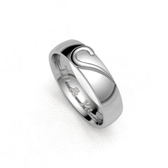 CUORE WEDDING RINGS 18K WHITE GOLD - MARCVS JOYEROS CUORE WEDDING RINGS 18K WHITE GOLD - MARCVS JOYEROS
