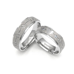 FANCY WEDDING RINGS 18K WHITE GOLD - MARCVS JOYEROS FANCY WEDDING RINGS 18K WHITE GOLD - MARCVS JOYEROS