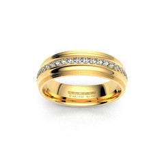 LEAH WEDDING RINGS 18K YELLOW GOLD - MARCVS JOYEROS LEAH WEDDING RINGS 18K YELLOW GOLD - MARCVS JOYEROS