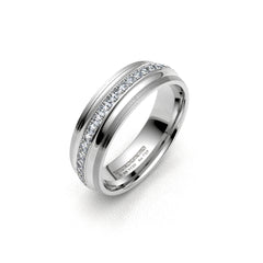 LEAH WEDDING RINGS 18K WHITE GOLD - MARCVS JOYEROS LEAH WEDDING RINGS 18K WHITE GOLD - MARCVS JOYEROS