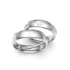 WORLD MAP WEDDING RINGS 18K GOLD - MARCVS JOYEROS WORLD MAP WEDDING RINGS 18K GOLD - MARCVS JOYEROS