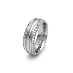 EUDES WEDDING RINGS 18K WHITE GOLD - MARCVS JOYEROS EUDES WEDDING RINGS 18K WHITE GOLD - MARCVS JOYEROS