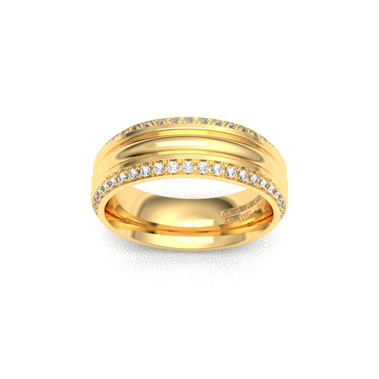 EUDES WEDDING RINGS 18K YELLOW GOLD - MARCVS JOYEROS