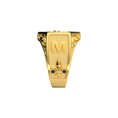 OCTAGON GRADUATION RING 18K GOLD - MARCVS JOYEROS OCTAGON GRADUATION RING 18K GOLD - MARCVS JOYEROS