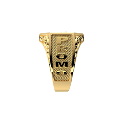 OCTAGON GRADUATION RING 18K GOLD - MARCVS JOYEROS OCTAGON GRADUATION RING 18K GOLD - MARCVS JOYEROS