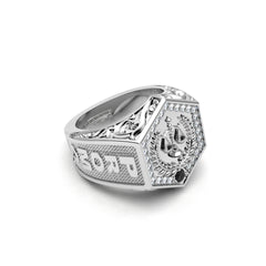 OCTAGON GRADUATION RING 18K GOLD - MARCVS JOYEROS OCTAGON GRADUATION RING 18K GOLD - MARCVS JOYEROS