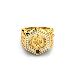 OCTAGON GRADUATION RING 18K GOLD - MARCVS JOYEROS OCTAGON GRADUATION RING 18K GOLD - MARCVS JOYEROS