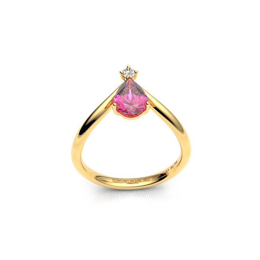 AMANE ANILLO DE COMPROMISO ORO 18K - MARCVS JOYEROS