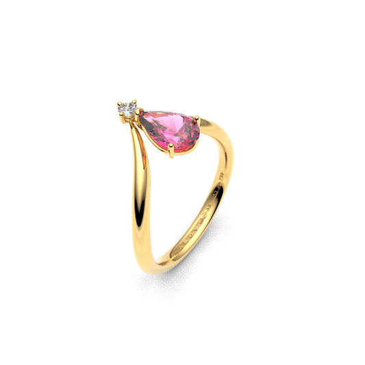 AMANE ANILLO DE COMPROMISO ORO 18K - MARCVS JOYEROS
