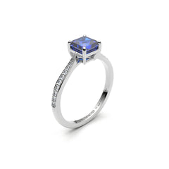 AGNÉS BLEU 18K GOLD RING - MARCVS JOYEROS AGNÉS BLEU 18K GOLD RING - MARCVS JOYEROS