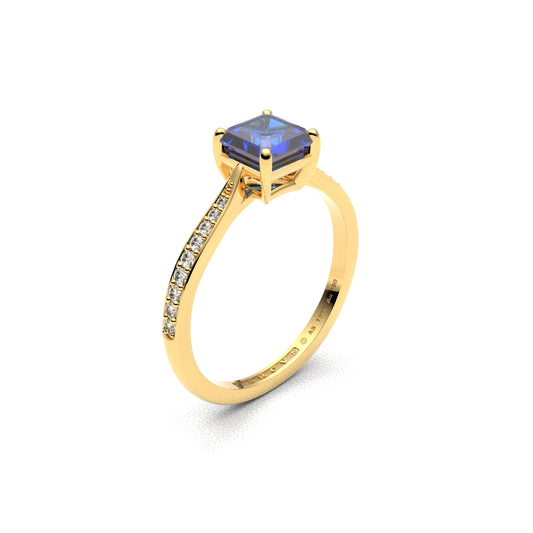 AGNÉS BLEU ANILLO DE ORO 18K - MARCVS JOYEROS