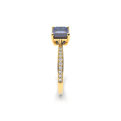 AGNÉS BLEU 18K GOLD RING - MARCVS JOYEROS AGNÉS BLEU 18K GOLD RING - MARCVS JOYEROS