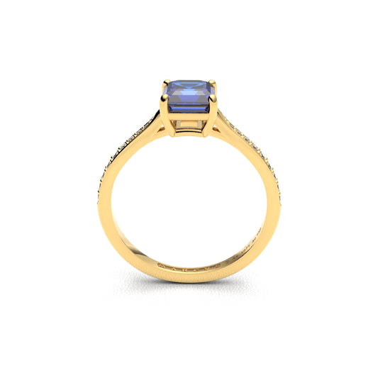 AGNÉS BLEU ANILLO DE ORO 18K - MARCVS JOYEROS