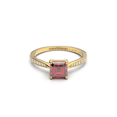 AGNÉS ROUGE 18K GOLD RING - MARCVS JOYEROS AGNÉS ROUGE 18K GOLD RING - MARCVS JOYEROS