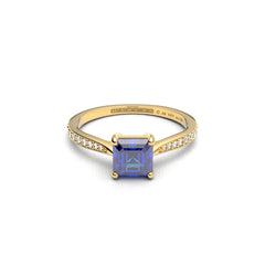 AGNÉS BLEU 18K GOLD RING - MARCVS JOYEROS AGNÉS BLEU 18K GOLD RING - MARCVS JOYEROS