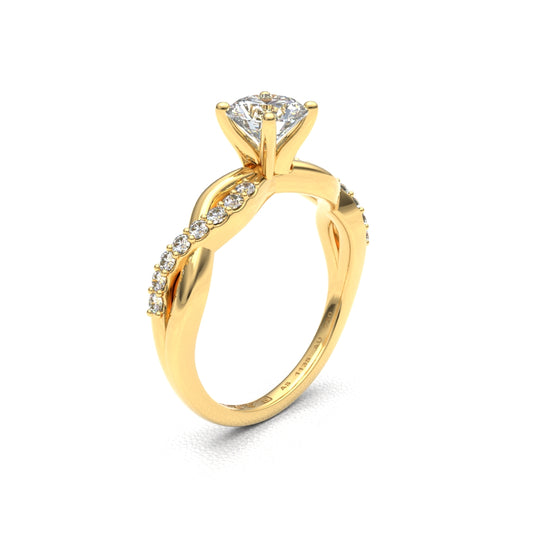 EMMA 18K GOLD ENGAGEMENT RING - MARCVS JOYEROS