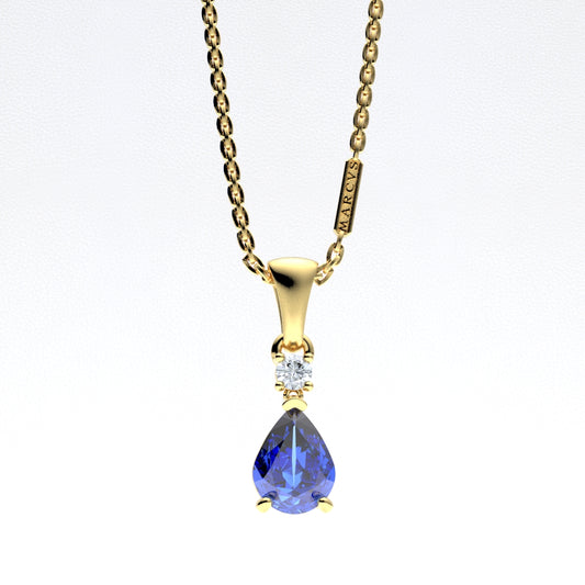 DIJE AMOUR BLEU ORO 18K - MARCVS JOYEROS